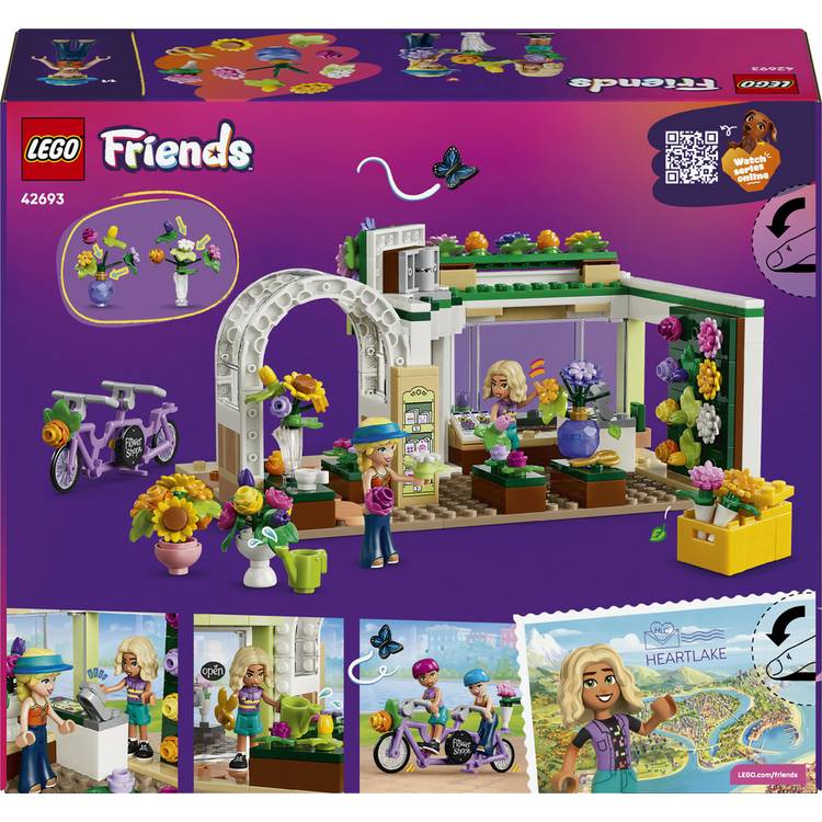 LEGO Friends creative flower shop toy set 377 pieces (British brand)