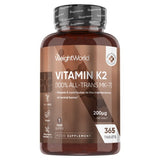 Superdrug WeightWorld Vitamin K2 MK7 200mcg Vegan Supplement, 365 Tablets (1 Year Supply)- Buy online at McGrocer