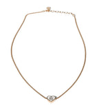 Miu Miu enamel heart pendant necklace chain, imported from the UK