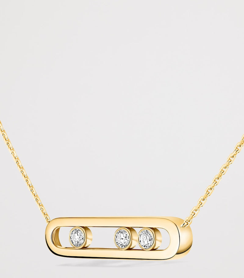 Messika Move Classique yellow gold diamond necklace 0.30ct (British brand)