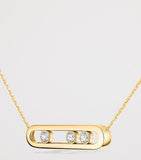 Messika Move Classique yellow gold diamond necklace 0.30ct (British brand)