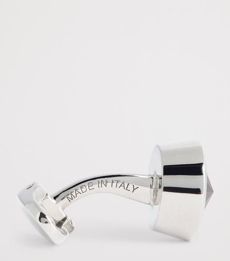 Giorgio Armani sterling silver embellished cufflinks, imported from the UK