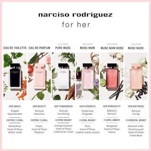 Narciso Rodriguez For Her Musc Nude perfume 30ml, imported from the UK