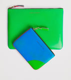 Comme des Garçons Super Fluo small leather pouch - British product
