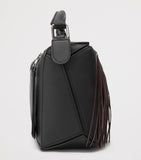 LOEWE small leather puzzle fringed top-handle bag - British product