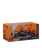 Bburago McLaren MCL38 1:24 model and driver figure, imported from the UK
