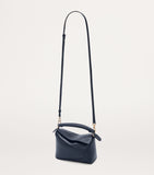 LOEWE Mini Puzzle Edge top-handle bag in calfskin, imported from the UK