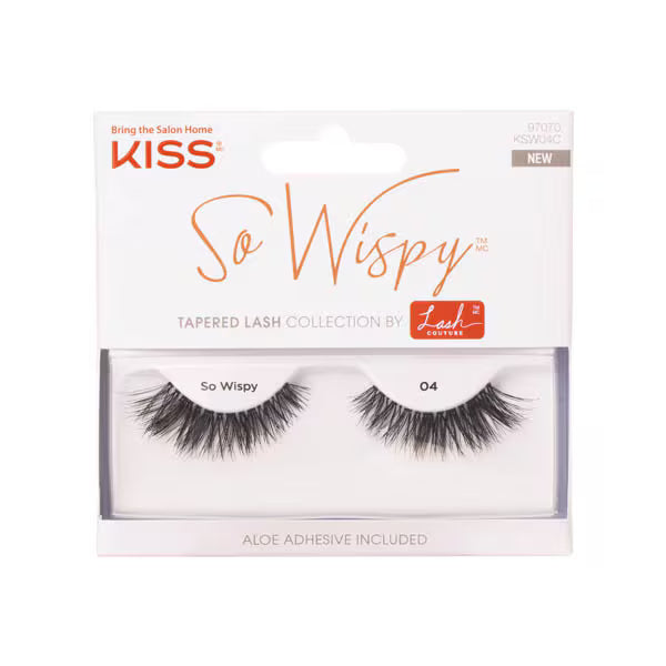 Kiss So Wispy false eyelashes No 04 style, UK version