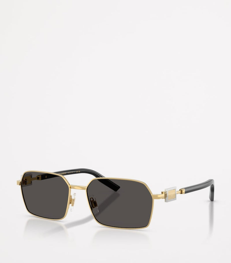 Dolce&Gabbana wire-frame rectangular sunglasses, imported from the UK
