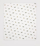 Rosa & Blue baby blanket printed 90cm x 75cm, UK version