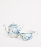 Harrods bone china tea set teacup teapot, imported from the UK