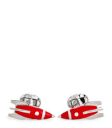 Harrods Deakin & Francis Sterling Silver Enamel Rocket Cufflinks- Buy online at McGrocer