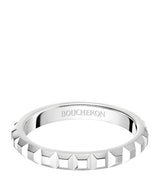 Harrods Boucheron Platinum Clou de Paris Wedding Band- Buy online at McGrocer