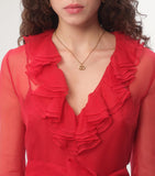 Valentino Garavani VLOGO necklace gold tone delicate chain, UK version