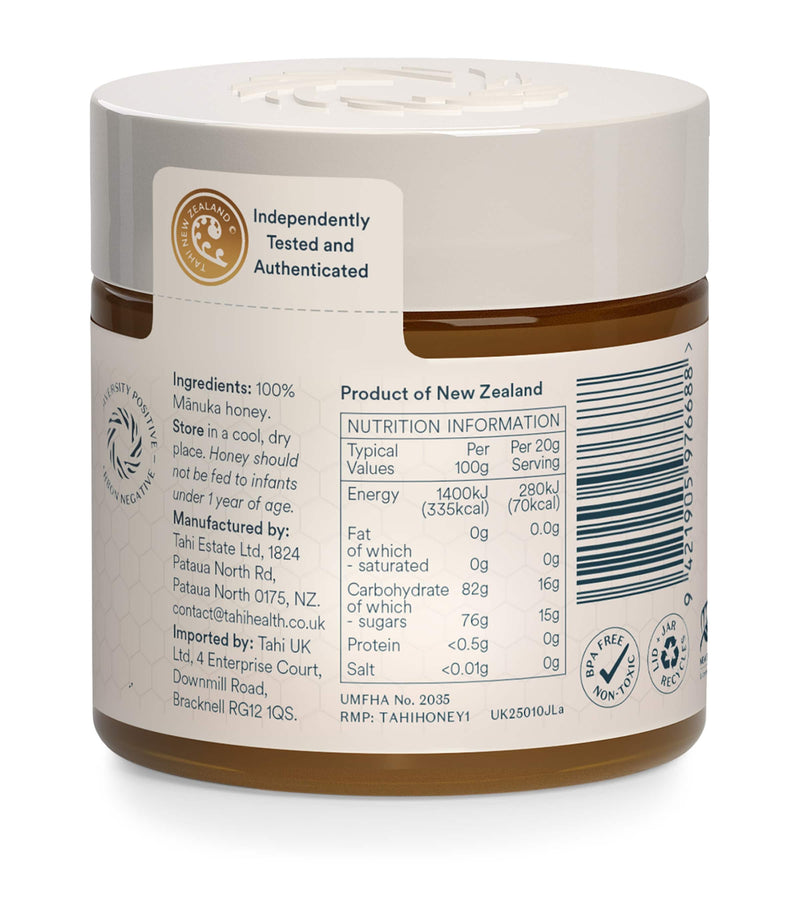 Tahi Honey Manuka Honey UMF 10+ MGO 263+ 250g (British brand)
