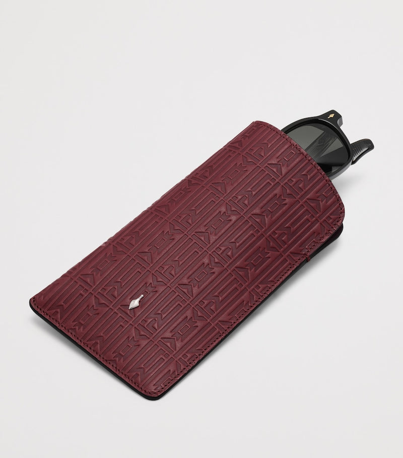 Jacques Marie Mage Circa leather sunglasses slip case, imported from the UK