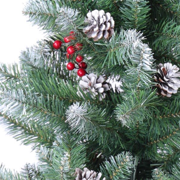 Livingandhome white pine cone Christmas ornament set, UK version