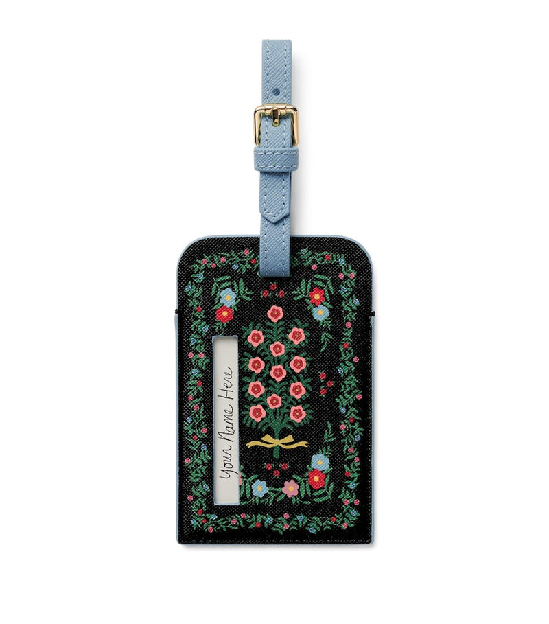 Rifle Paper Co. Rosette luggage tag, imported from the UK