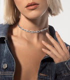 Messika Move Link white gold diamond choker, imported from the UK