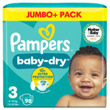 ASDA Pampers Baby-Dry Size 3 Nappies 6-10kg Jumbo Pack- Buy online at McGrocer