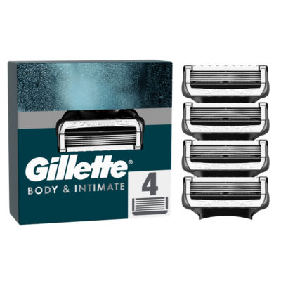 ASDA Gillette Body and Intimate Pubic Razor Cartridges 4 Razor Blade Refills- Buy online at McGrocer