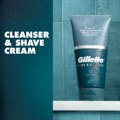 Gillette Pubic Shave Cream and Cleanser 150 ml - British product