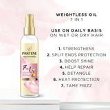 Pantene weightless hair oil mist with biotin 145ml, imported from the UK