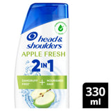 ASDA Head & Shoulders Apple Fresh 2-in-1 Anti-Dandruff Shampoo and Conditioner 330ml- Buy online at McGrocer