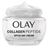 ASDA Olay Collagen Peptide Face Moisturiser with SPF 30 Anti-Ageing Skincare Day Cream, 50ml- Buy online at McGrocer