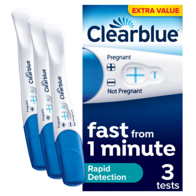 Clearblue Rapid Detection Pregnancy Test 3 Tests - British product
