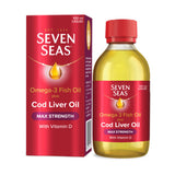 ASDA Seven Seas Omega-3 Cod Liver Oil Max Strength Liquid 100ml- Buy online at McGrocer
