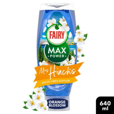 ASDA Fairy Max Power Washing Up Liquid Mrs Hinch's Vacay Vibes Limited Edition 640ml- Buy online at McGrocer