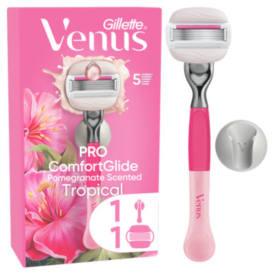 Gillette Venus women's razor Pro ComfortGlide Pomegranate - British product