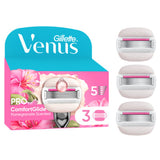 ASDA Gillette Venus Pro ComfortGlide Pomegranate Scented Tropical Women's Razor Refill Blades, 3 Count- Buy online at McGrocer