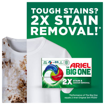 Ariel Big One Pods Original 21 count washing capsules - British product