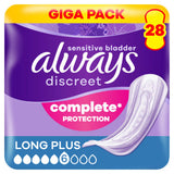 ASDA Always Discreet Incontinence Pads Women Long Plus 28 Count- Buy online at McGrocer