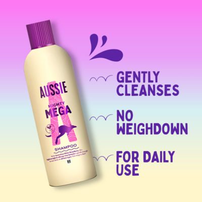 Aussie Mighty Mega Shampoo 400ml, UK version