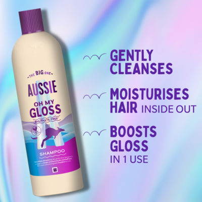 Aussie Oh My Gloss shampoo 400ml - British product