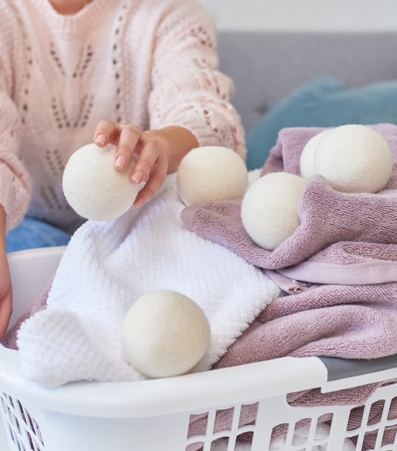 Gleener XL wool dryer balls set of 6 for laundry, UK version