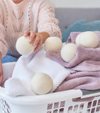 Gleener XL wool dryer balls set of 6 for laundry, UK version