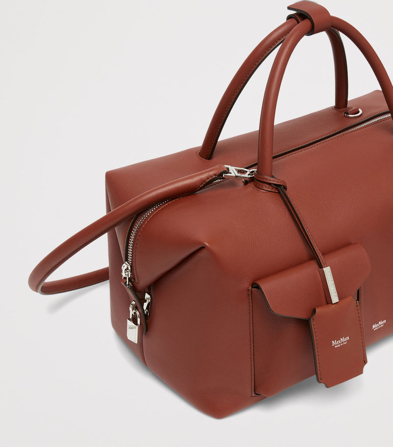 Max Mara Large Leather Boston Bowler Bag, UK version