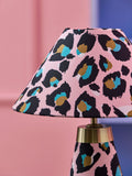 Eleanor Bowmer pink leopard print table lamp 45cm height (British brand)