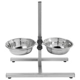 Argos Stainless Steel Dual Dog Dining Set - Large- Buy online at McGrocer
