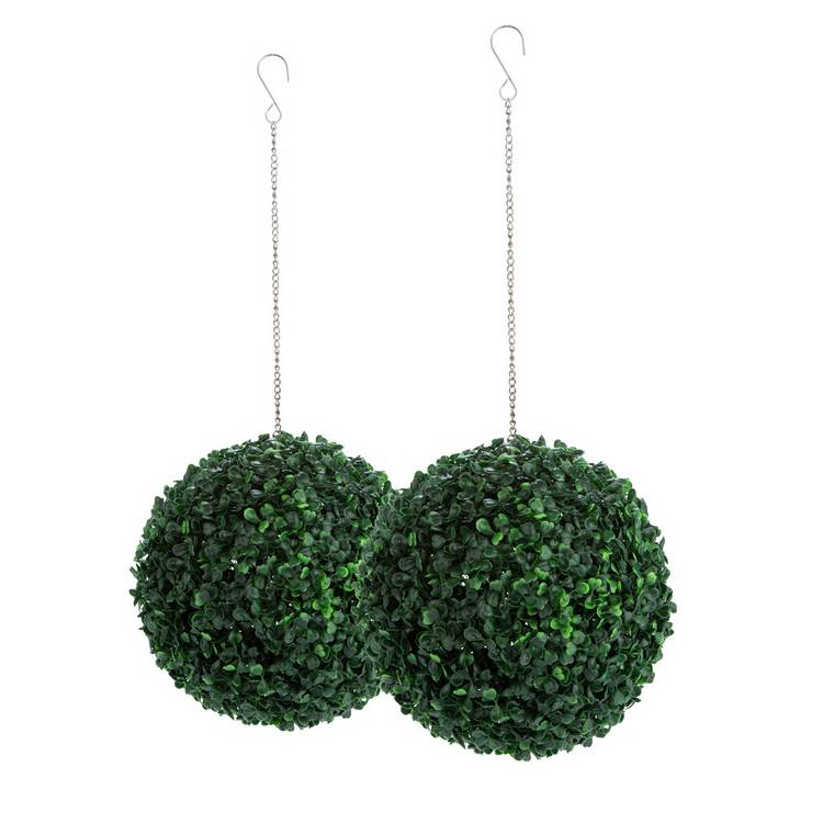 Garden XP artificial grass topiary balls 30cm (British brand)