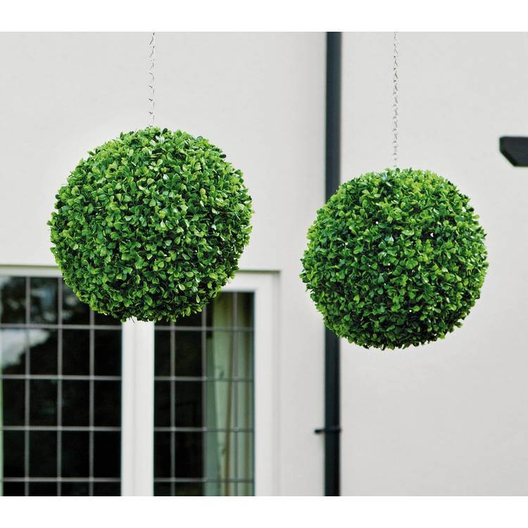 Garden XP artificial grass topiary balls 30cm (British brand)