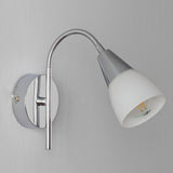 Argos Home Curico glass wall light chrome and white - imported from the UK