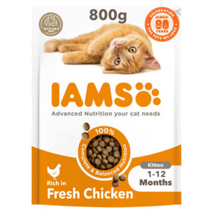 Iams for Vitality Fresh Chicken Dry Kitten Food