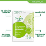 Simple Rich Moisture Sheet Mask 1x 21 ml (British brand)