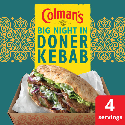 Colman's Big Night In Recipe Mix Doner Kebab 38 g 4 servings GOODS ASDA   