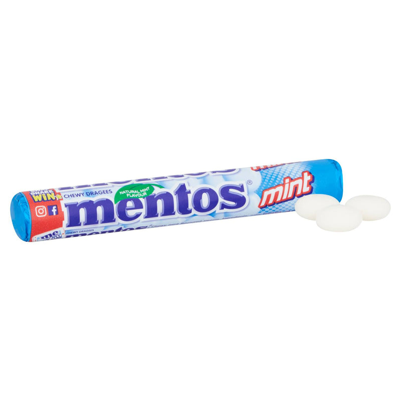Mentos mint roll 37.5g, imported from the UK